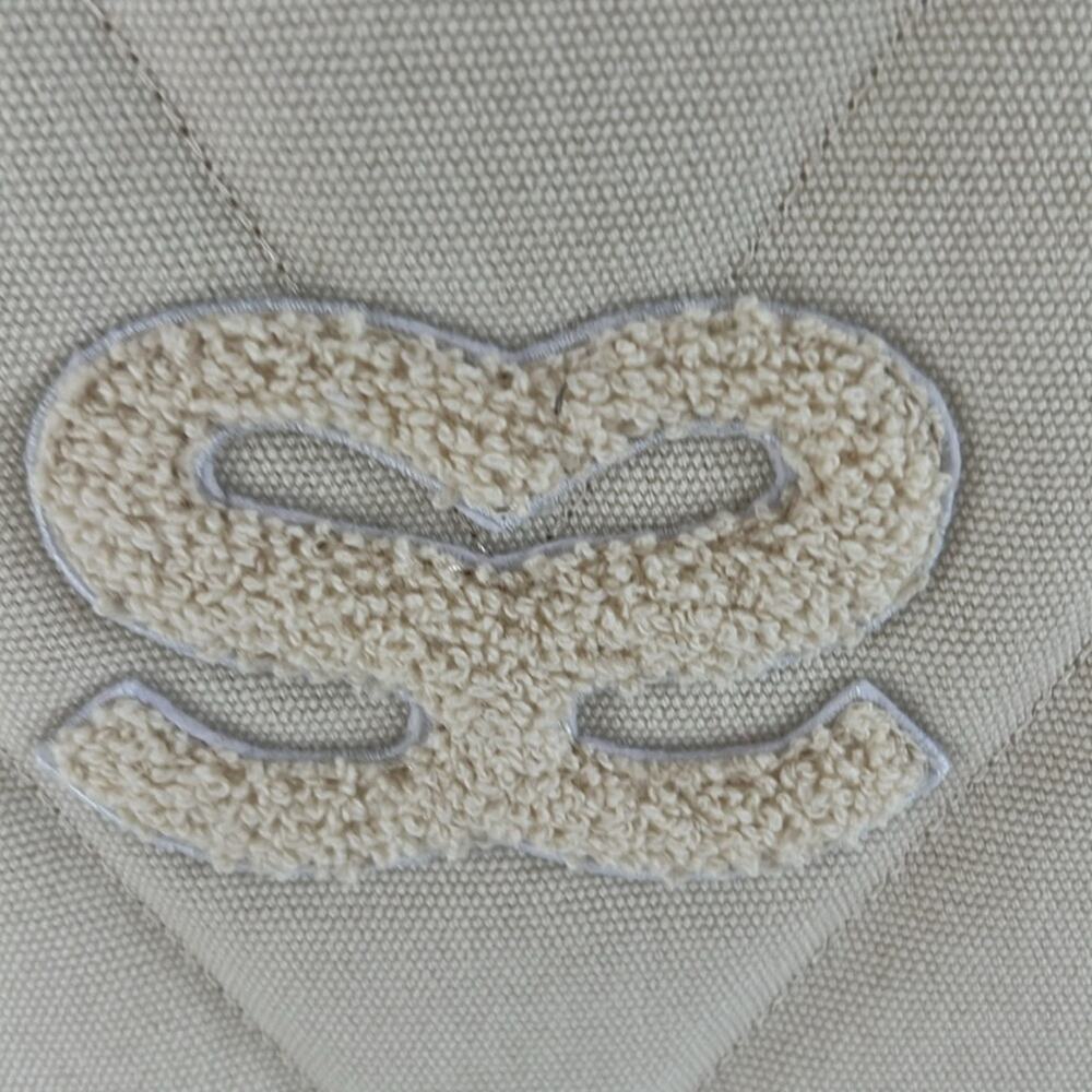 NWT $320 SANDRO Kabash quilted tote bag ecru / white - Picture 12 of 14